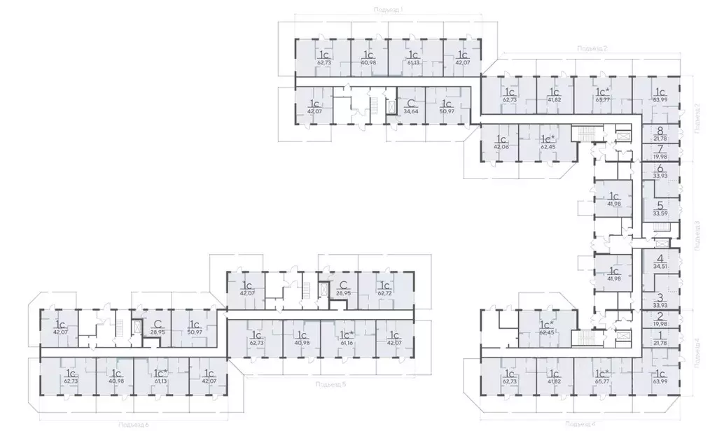 Студия Тюменская область, Тюмень Гилевский жилрайон,  (36.03 м) - Фото 1