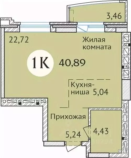 1-к кв. Новосибирская область, Новосибирск ул. Дуси Ковальчук, 248/1 ... - Фото 0