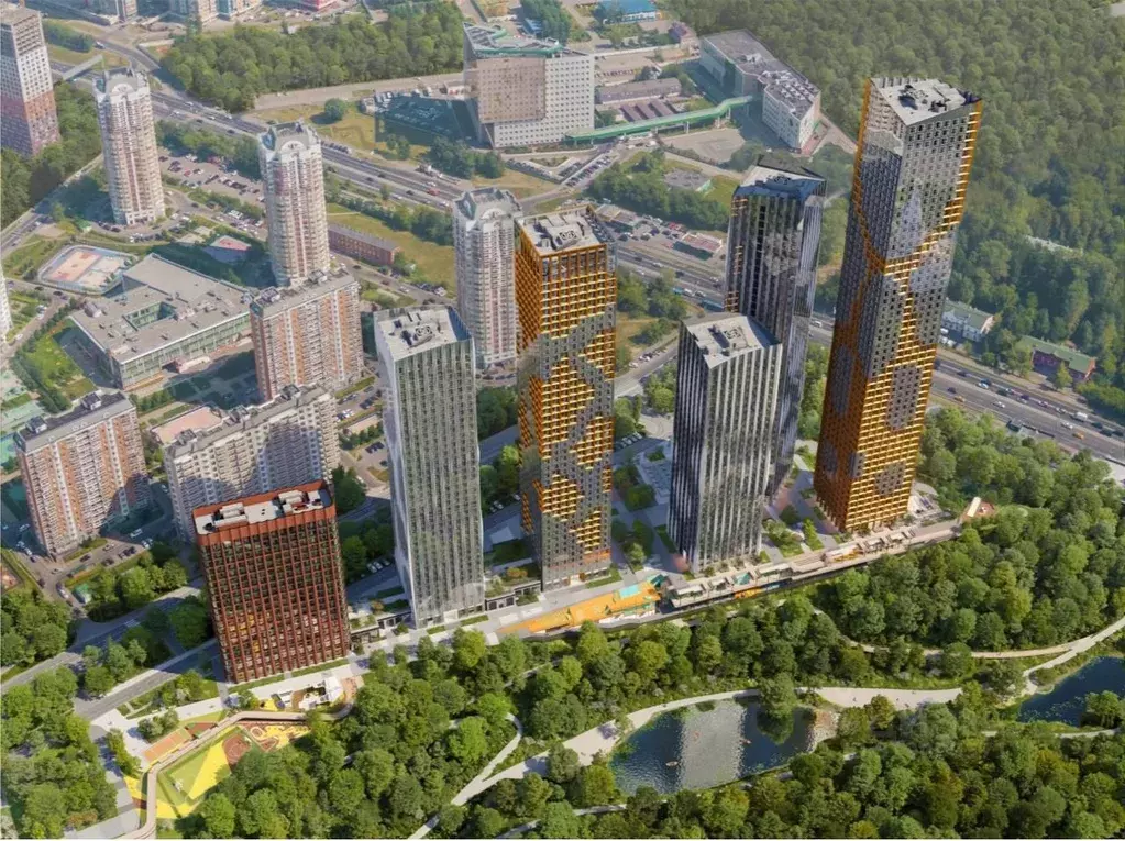 2-к кв. Москва Левел Мичуринский жилой комплекс, к12 (43.4 м) - Фото 1