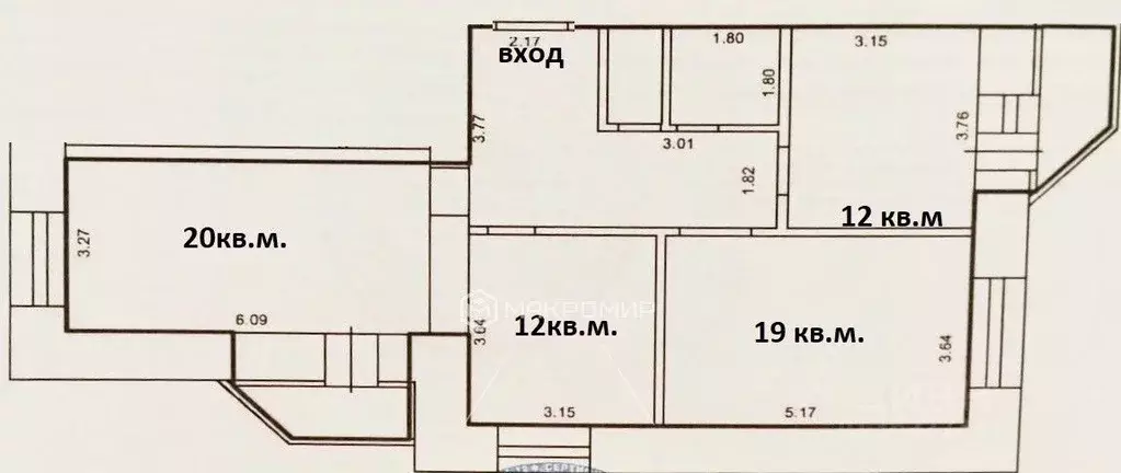 3-к кв. Кировская область, Киров ул. Щорса, 19к2 (84.0 м) - Фото 2