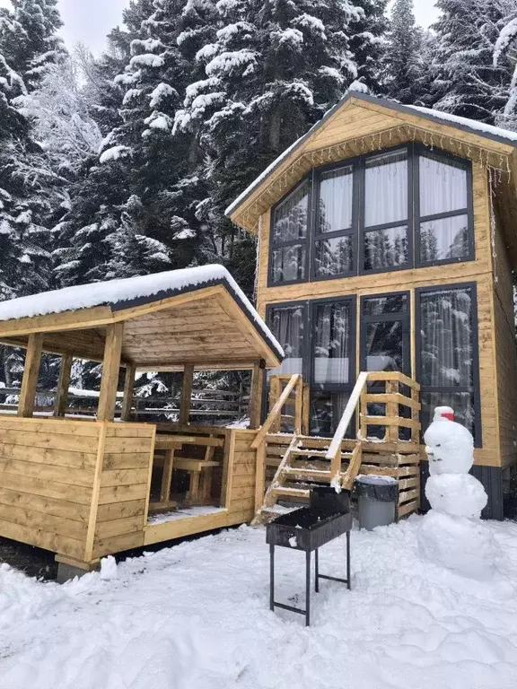 Дом в Карачаево-Черкесия, Зеленчукский район, с. Архыз  (35 м) - Фото 0