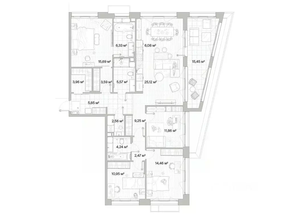 3-к кв. Московская область, Одинцовский городской округ, д. Ликино  ... - Фото 0