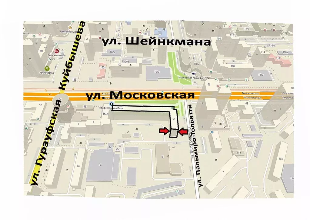 3-к кв. Свердловская область, Екатеринбург ул. Московская, 58 (60.0 м) - Фото 1