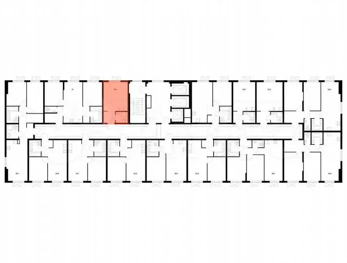 Квартира-студия, 21,8 м, 25/25 эт. - Фото 1