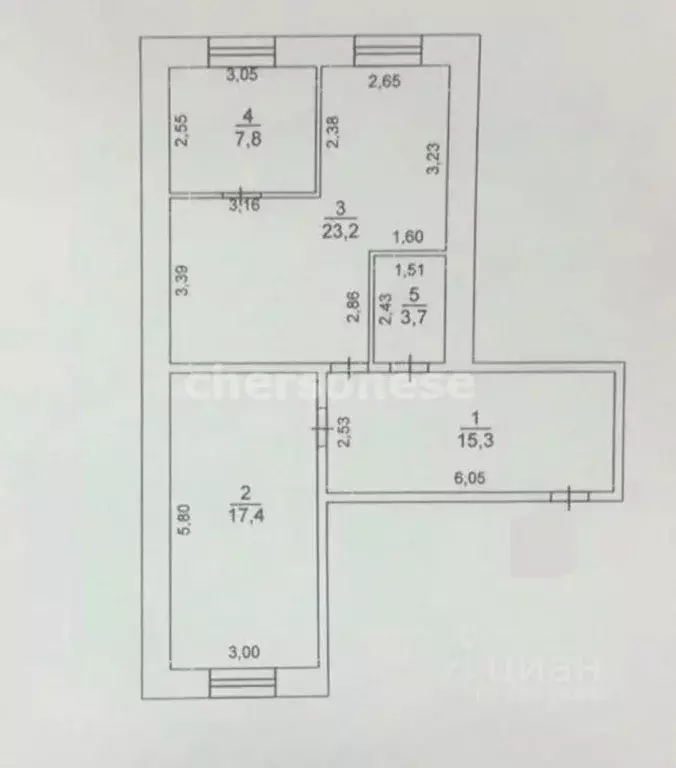 3-к кв. Севастополь ул. Большая Морская, 26 (63.0 м) - Фото 2