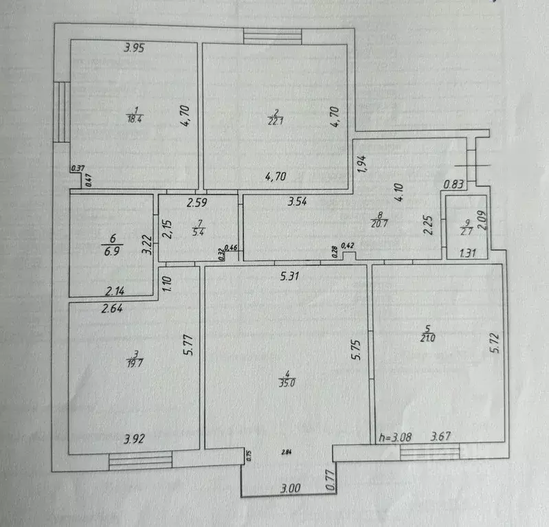 3-к кв. Татарстан, Казань просп. Альберта Камалеева, 28/9 (152.0 м) - Фото 2