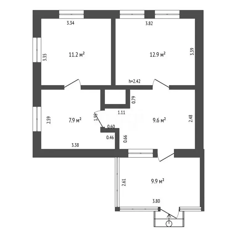 Дом в Чита, Романовский переулок (51.5 м) - Фото 2