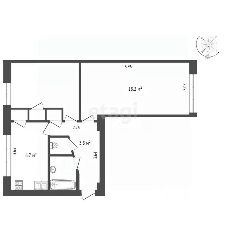 Комната Калужская область, Дзержинский муниципальный округ, Товарково ... - Фото 2