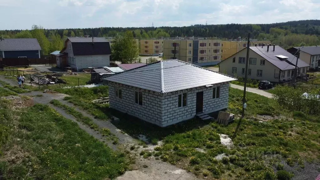 Дом в Карелия, Прионежский район, с. Заозерье ул. Заречная, 2Б (80 м) - Фото 1