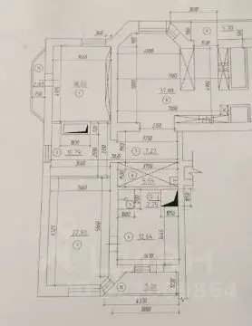 3-к кв. Москва Погонный проезд, 7К3 (132.0 м) - Фото 2
