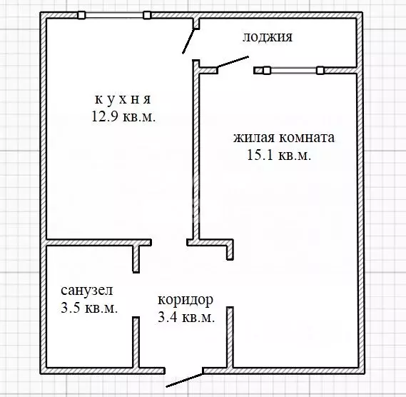 1-к кв. Краснодарский край, Краснодар ул. Константина Гондаря (35.0 м) - Фото 1