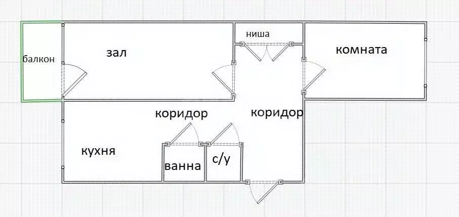 2-к кв. Приморский край, Владивосток ул. 50 лет ВЛКСМ, 19 (45.7 м) - Фото 1