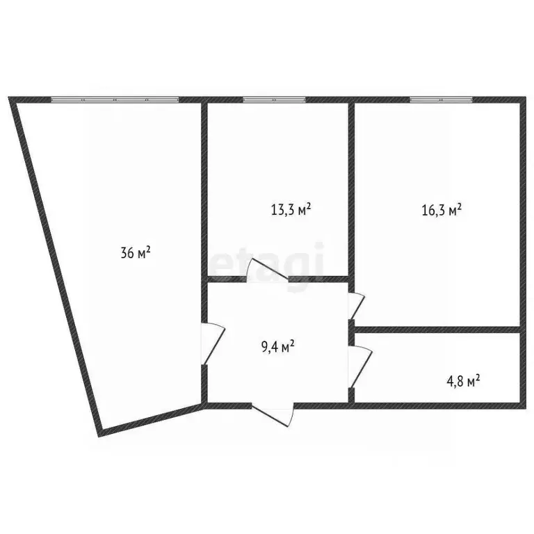 2-к кв. Дагестан, Махачкала ул. Новая, 44 (85.0 м) - Фото 1