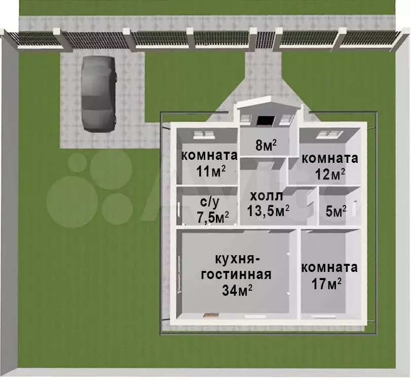 Дом 105 м на участке 5 сот. - Фото 0