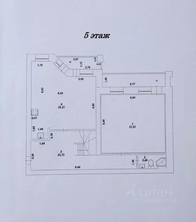 4-к кв. Ульяновская область, Димитровград Гвардейская ул., 23 (185.0 ... - Фото 0