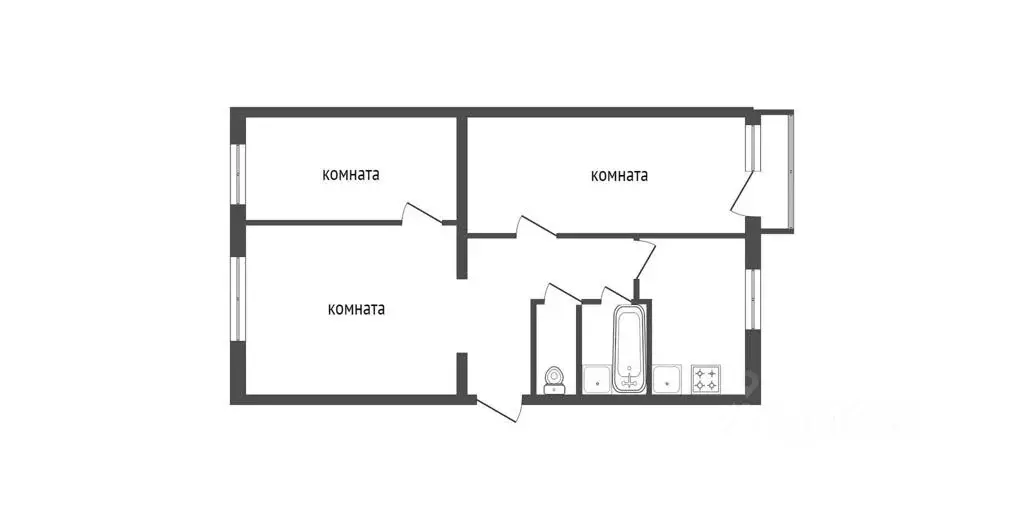 3-к кв. Красноярский край, Красноярск ул. Тимирязева, 2 (64.0 м) - Фото 2