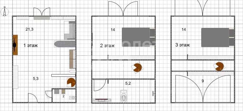 4-к кв. Москва Автозаводская ул., 23К7 (80.0 м) - Фото 2
