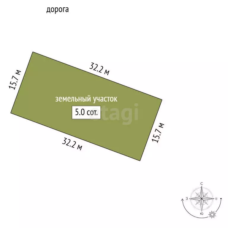 Участок в Чегемский район, СДТ Осина, Урухская улица (5 м) - Фото 1