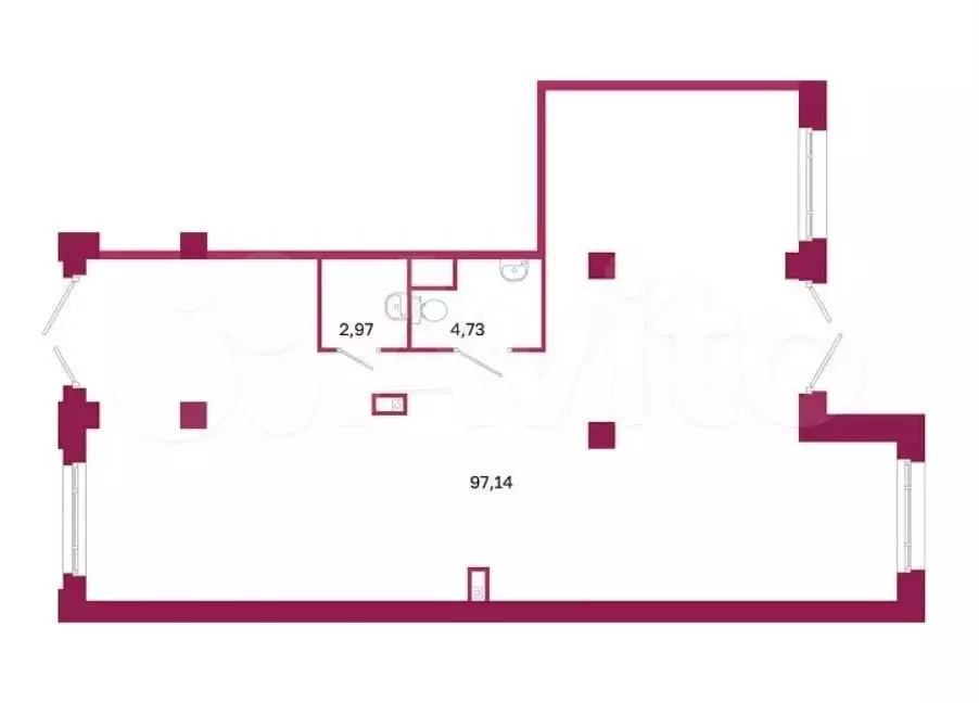 Продажа помещения свободного назначения 105 м2 - Фото 0