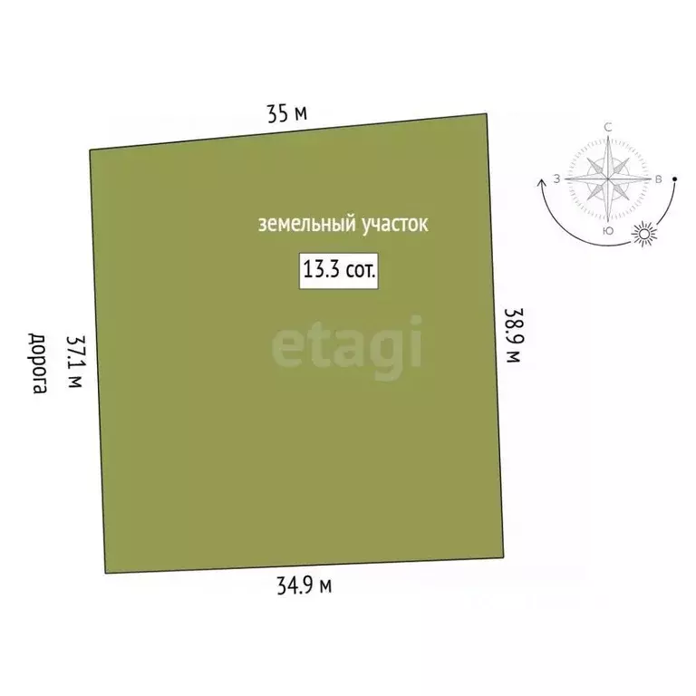 Участок в Тюменская область, Тюменский муниципальный округ, д. Якуши ... - Фото 1