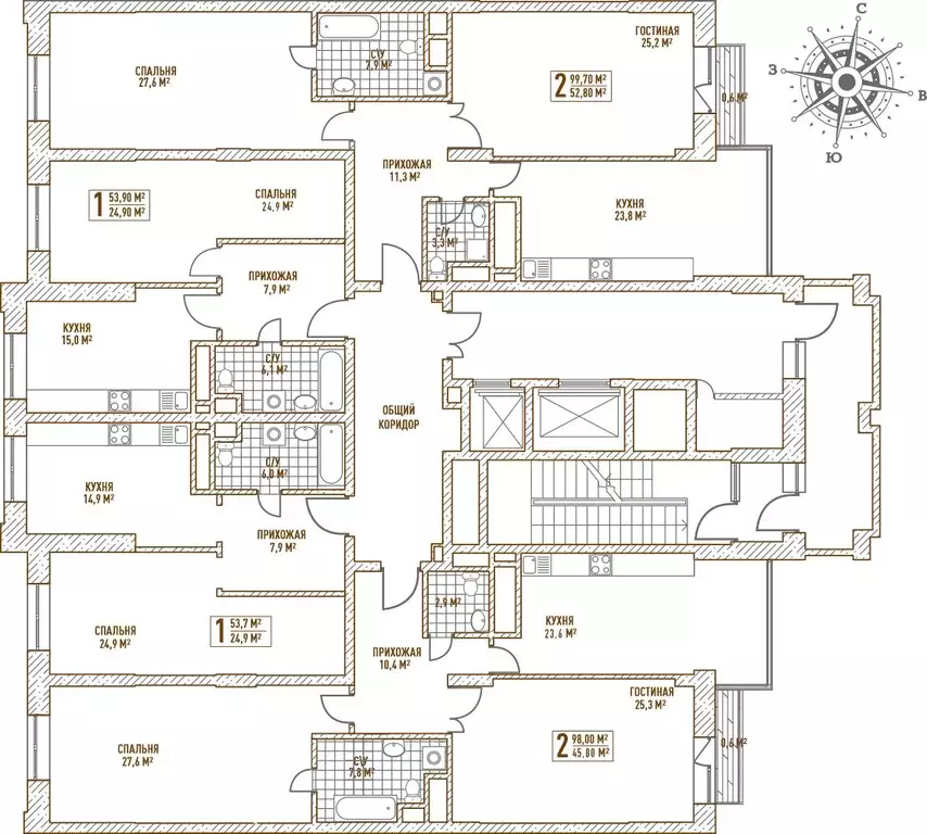 2-к кв. Москва ул. Матросская Тишина, 12 (50.8 м) - Фото 1