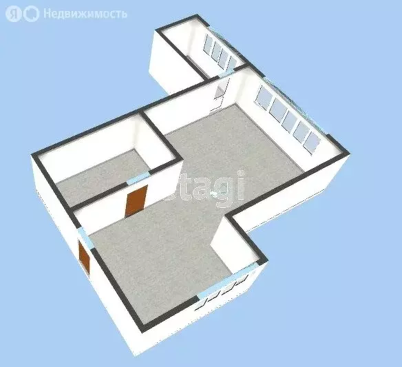 Квартира-студия: село Дивноморское, Черноморская улица, 35 (41.4 м) - Фото 0