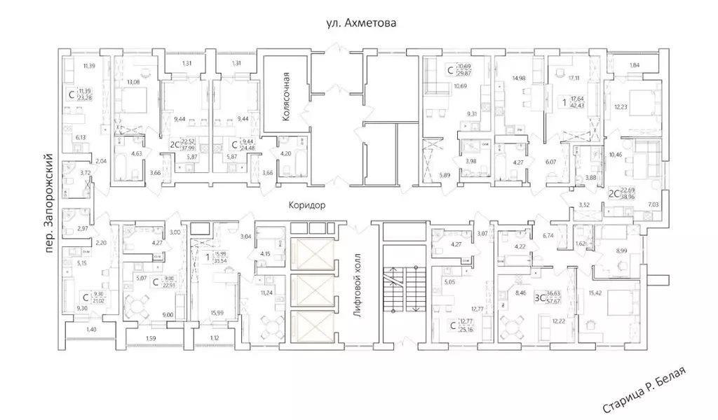Студия Башкортостан, Уфа ул. Пожарского, 237 (25.16 м) - Фото 2