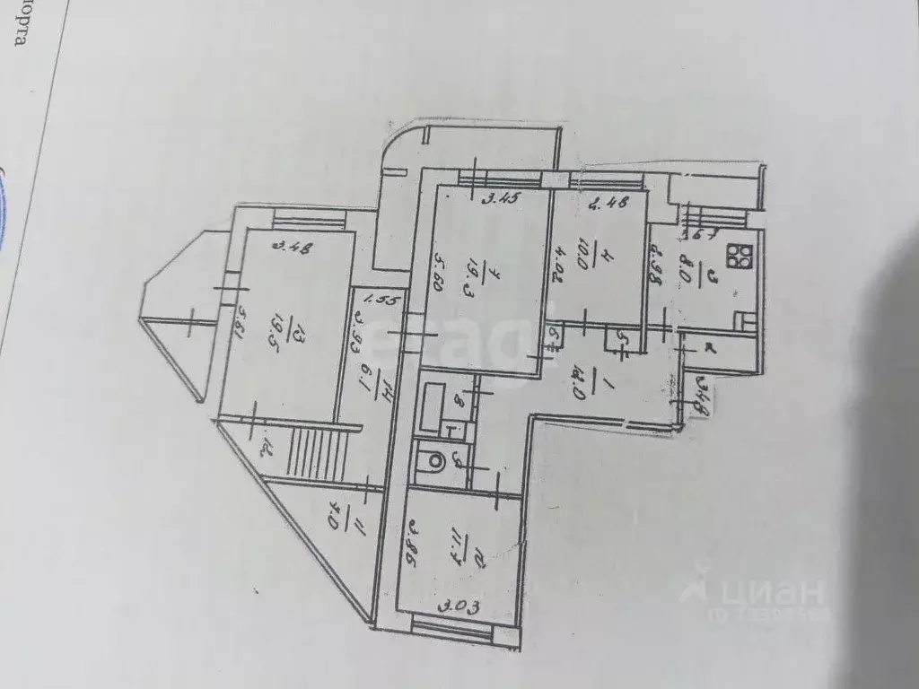 4-к кв. Тверская область, Тверь ул. Паши Савельевой, 52 (103.9 м) - Фото 2