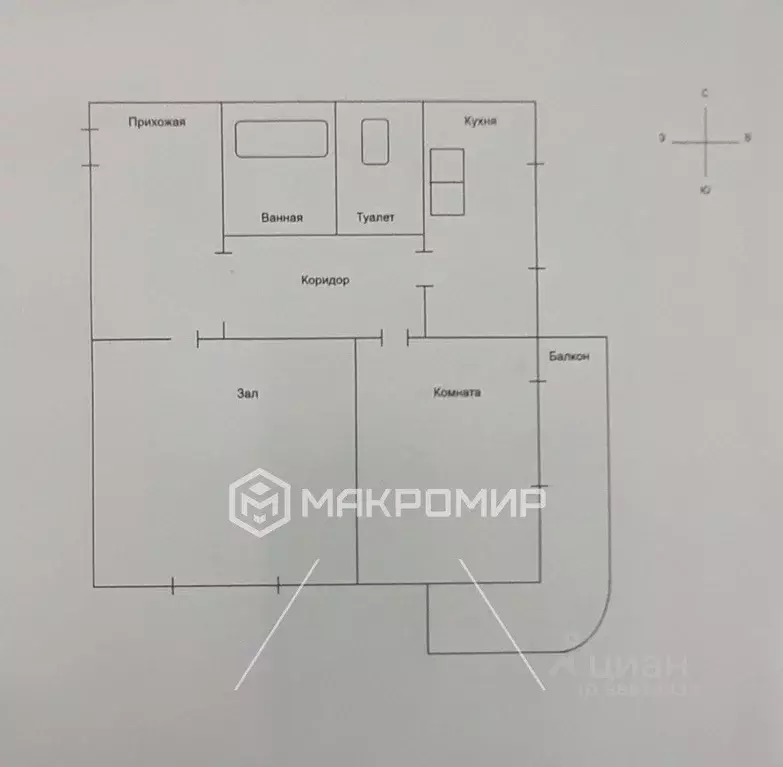 2-к кв. Челябинская область, Челябинск Новороссийская ул., 82 (54.0 м) - Фото 2