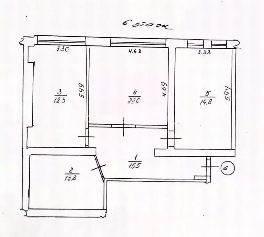 3-к кв. Севастополь ул. Адмирала Юмашева, 4В (89.4 м) - Фото 2