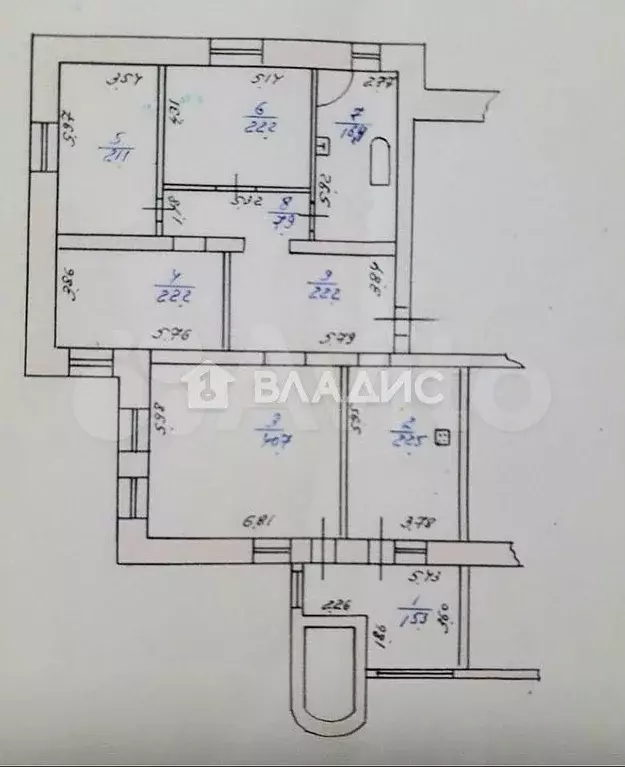 4-к. квартира, 190,5 м, 2/4 эт. - Фото 0