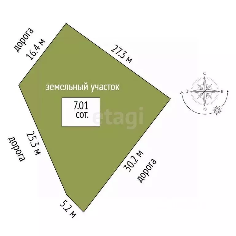 Участок в Крым, Судак кв Эфиромасличный (7.0 сот.) - Фото 1