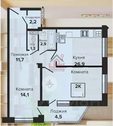 2-к кв. Ставропольский край, Ессентуки Октябрьская ул., 8/1 (64.0 м) - Фото 0