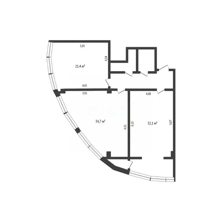 2-к кв. Белгородская область, Белгород Садовая ул., 3А (1100.0 м) - Фото 2