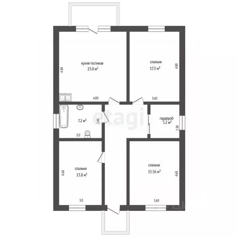 Дом в Севастополь Чайка-1 садовое товарищество, 186 (100 м) - Фото 2