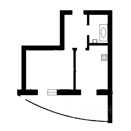 1-к кв. Новосибирская область, Новосибирск Вилюйская ул., 7 (45.0 м) - Фото 2