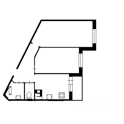 2-к кв. Санкт-Петербург пос. Парголово, ул. Николая Рубцова, 13 (53.9 ... - Фото 2