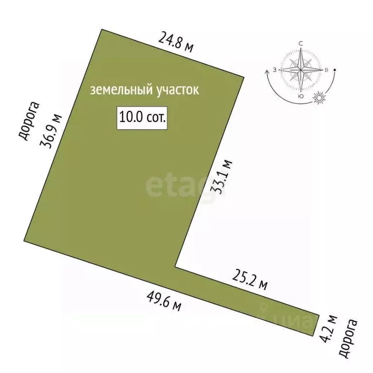 Участок в Костромская область, Кострома пос. Волжский, 14-й кв-л, 7 ... - Фото 1