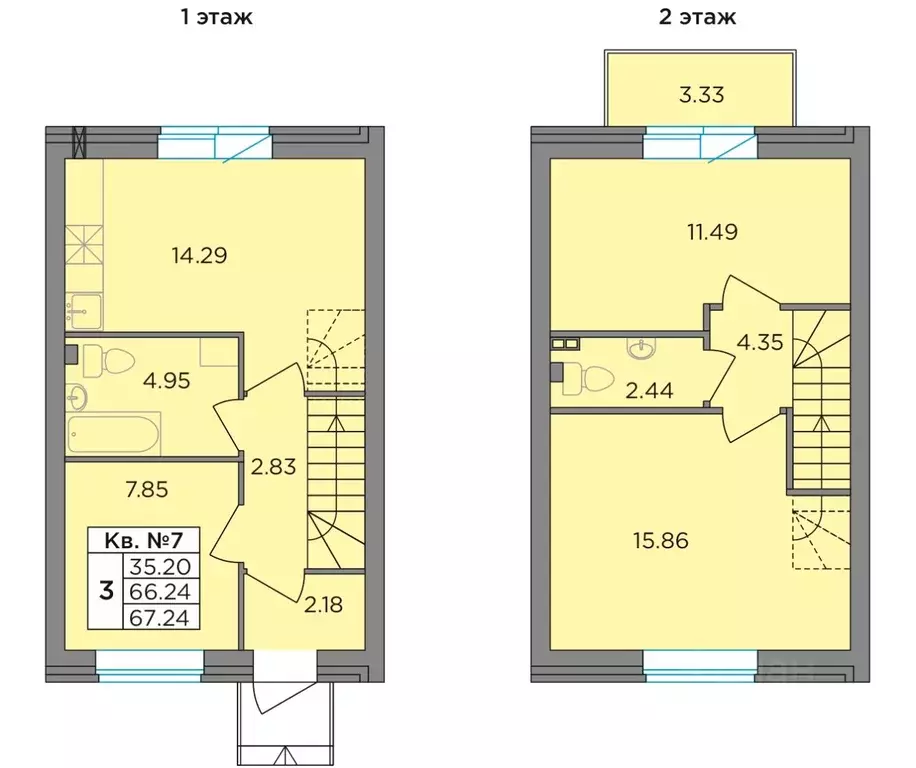 Таунхаус в Ленинградская область, Тосненский район, Федоровское ... - Фото 1