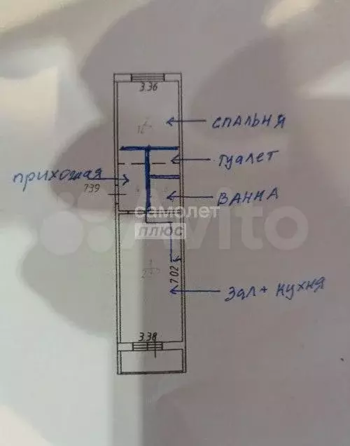 1-к. квартира, 47,4 м, 5/17 эт. - Фото 0