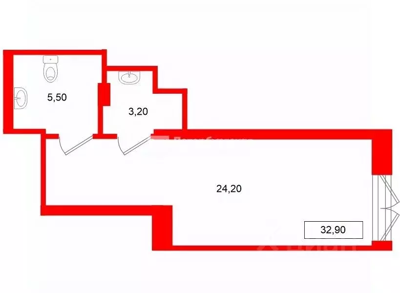 Помещение свободного назначения в Санкт-Петербург Уральская ул., 25 ... - Фото 2