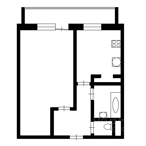 1-к кв. Татарстан, Казань ул. Кулахметова, 18 (40.0 м) - Фото 1