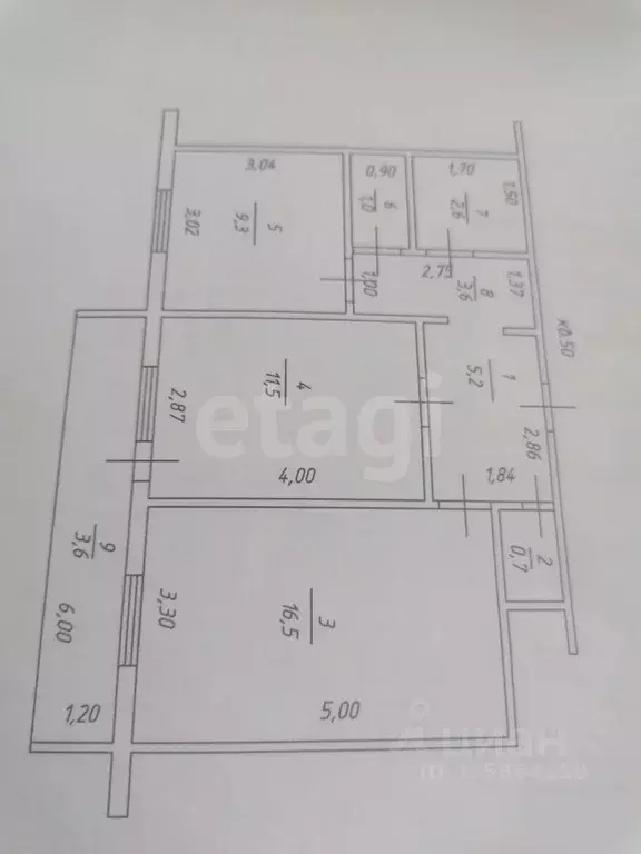 2-к кв. Татарстан, Альметьевск ул. Герцена, 96 (50.4 м) - Фото 2