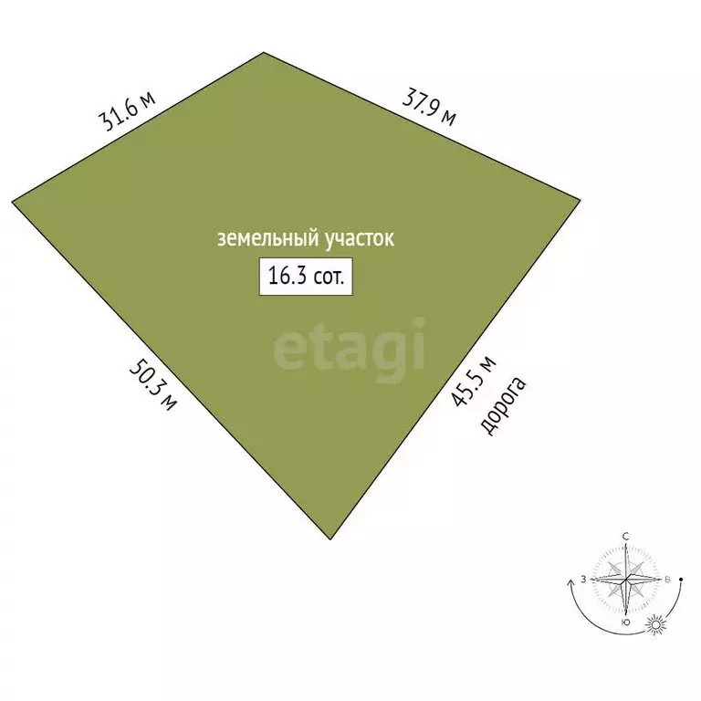 Участок в деревня Юкки, Осиновая улица (16.3 м) - Фото 1