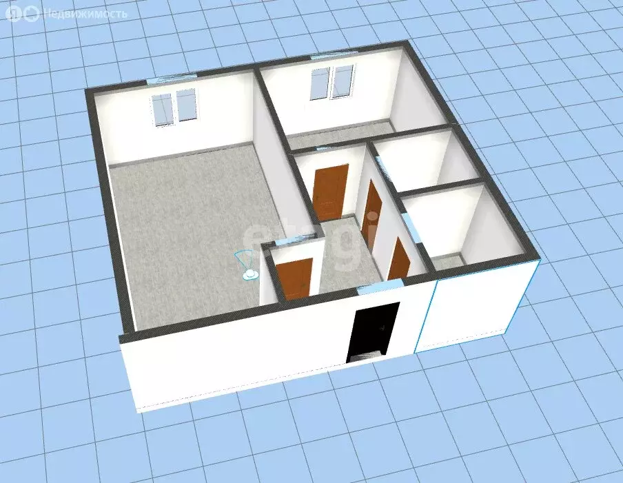 1-комнатная квартира: Губкин, улица Королёва, 12 (36.8 м) - Фото 1