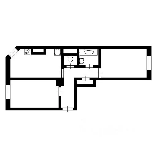 2-к кв. Татарстан, Зеленодольск ул. Гагарина, 5/2 (62.0 м) - Фото 1