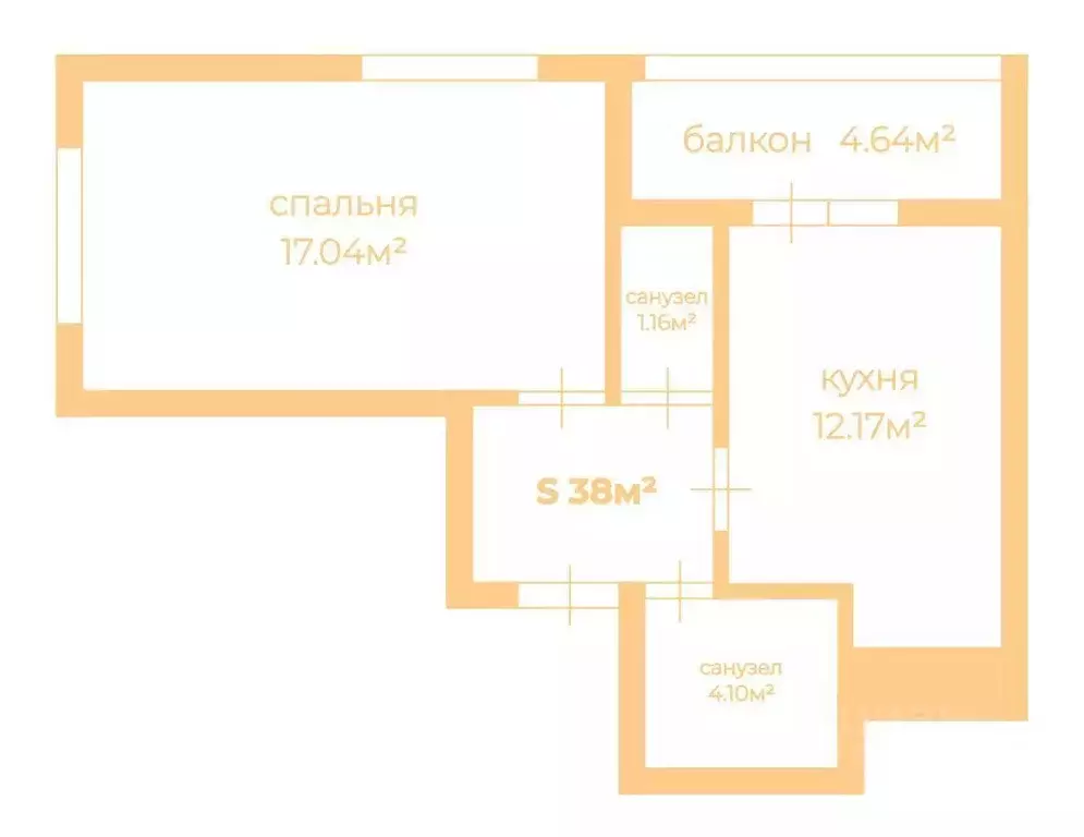 1-к кв. Санкт-Петербург Манчестерская ул., 3к2 (38.0 м) - Фото 1