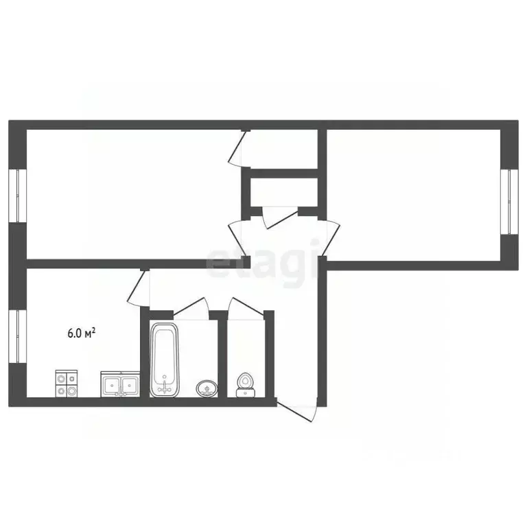 2-к кв. Псковская область, Печоры Вокзальная ул., 9 (42.1 м) - Фото 2