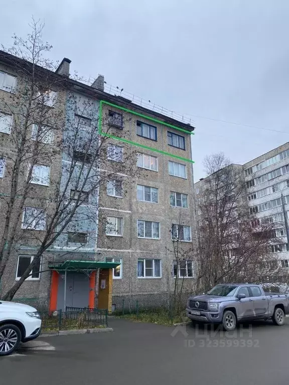 3-к кв. Мурманская область, Мурманск ул. Виктора Миронова, 12 (47.0 м) - Фото 1