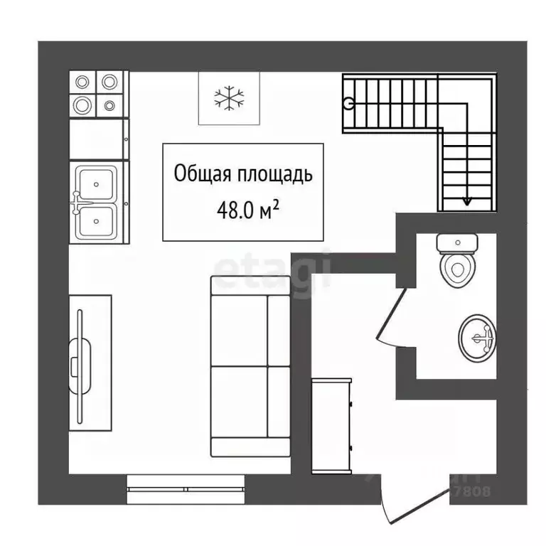 2-к кв. Новосибирская область, Новосибирский район, Мичуринский ... - Фото 2